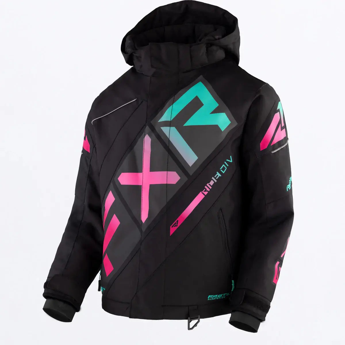 FXR Child CX Jacket Blk/Mint/Pnk FXR