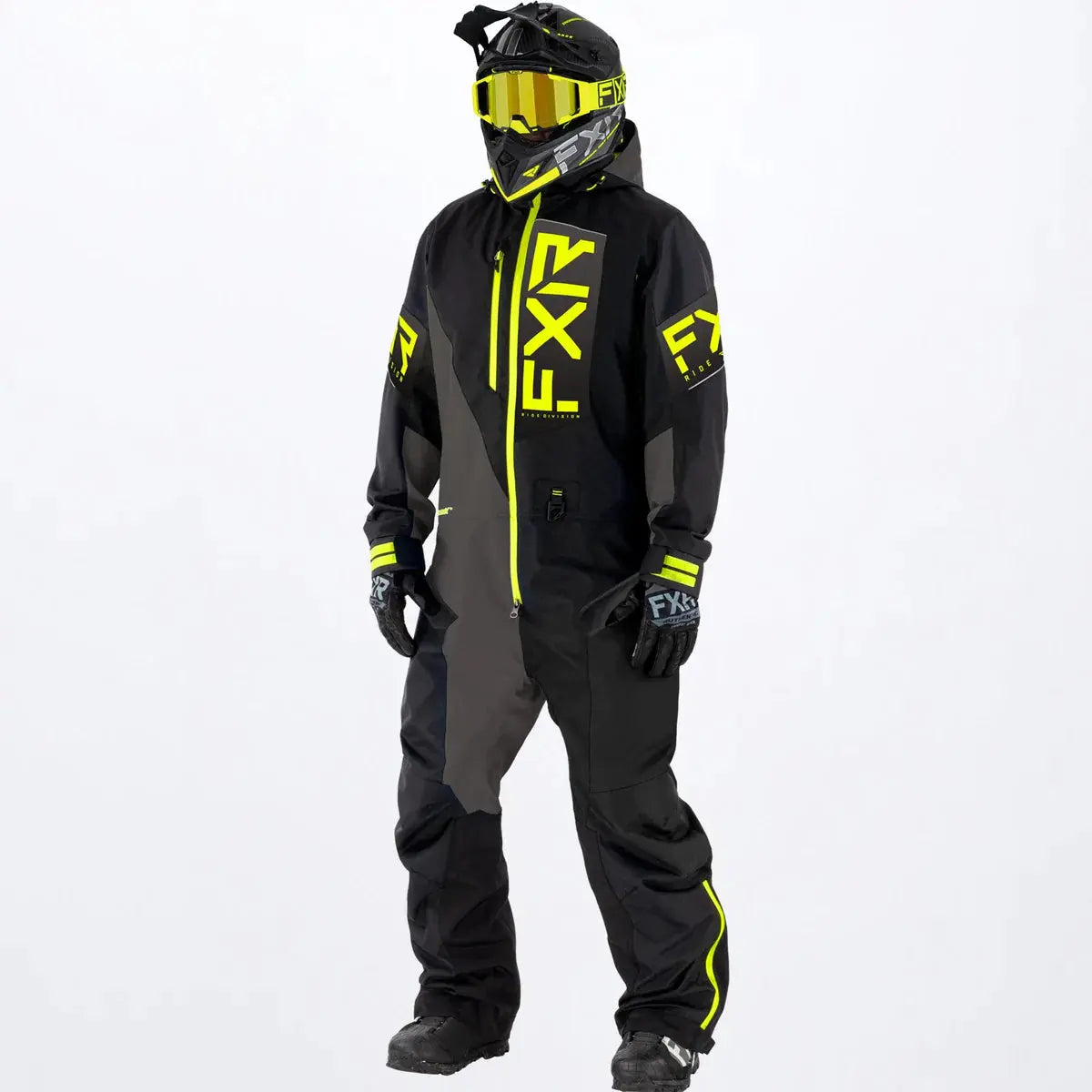 FXR M Recruit F.A.S.T Insulated Monosuit - Blk/Char/Hi Vis FXR