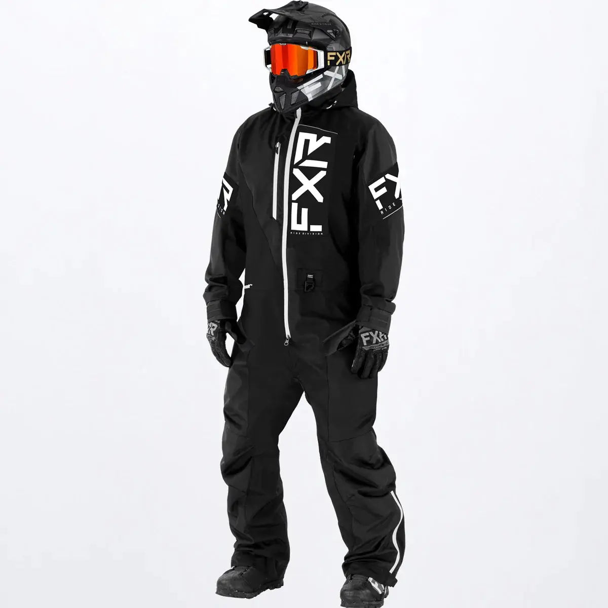 FXR Men's Recruit F.A.S.T Insulated Monosuit - Blk/Wht FXR