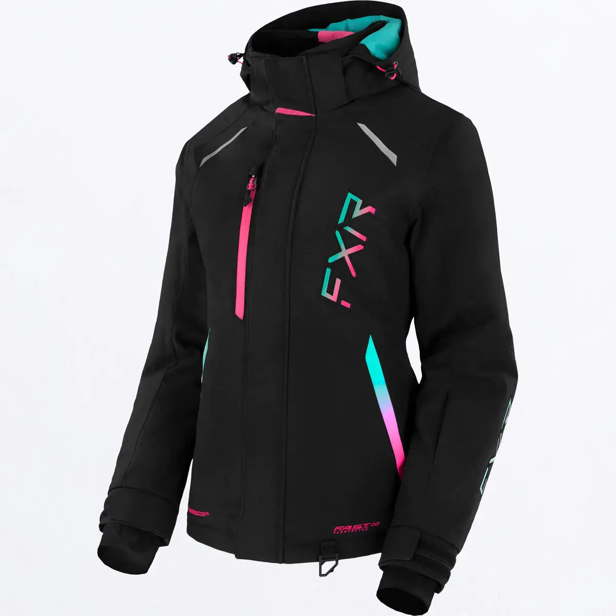 FXR Women's Pulse Jacket Black/Mint/Pink FXR