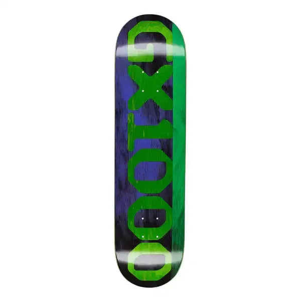 GX1000 SPLIT VENEER PURPLE/GREEN 8.0 SKATE DECK GX1000