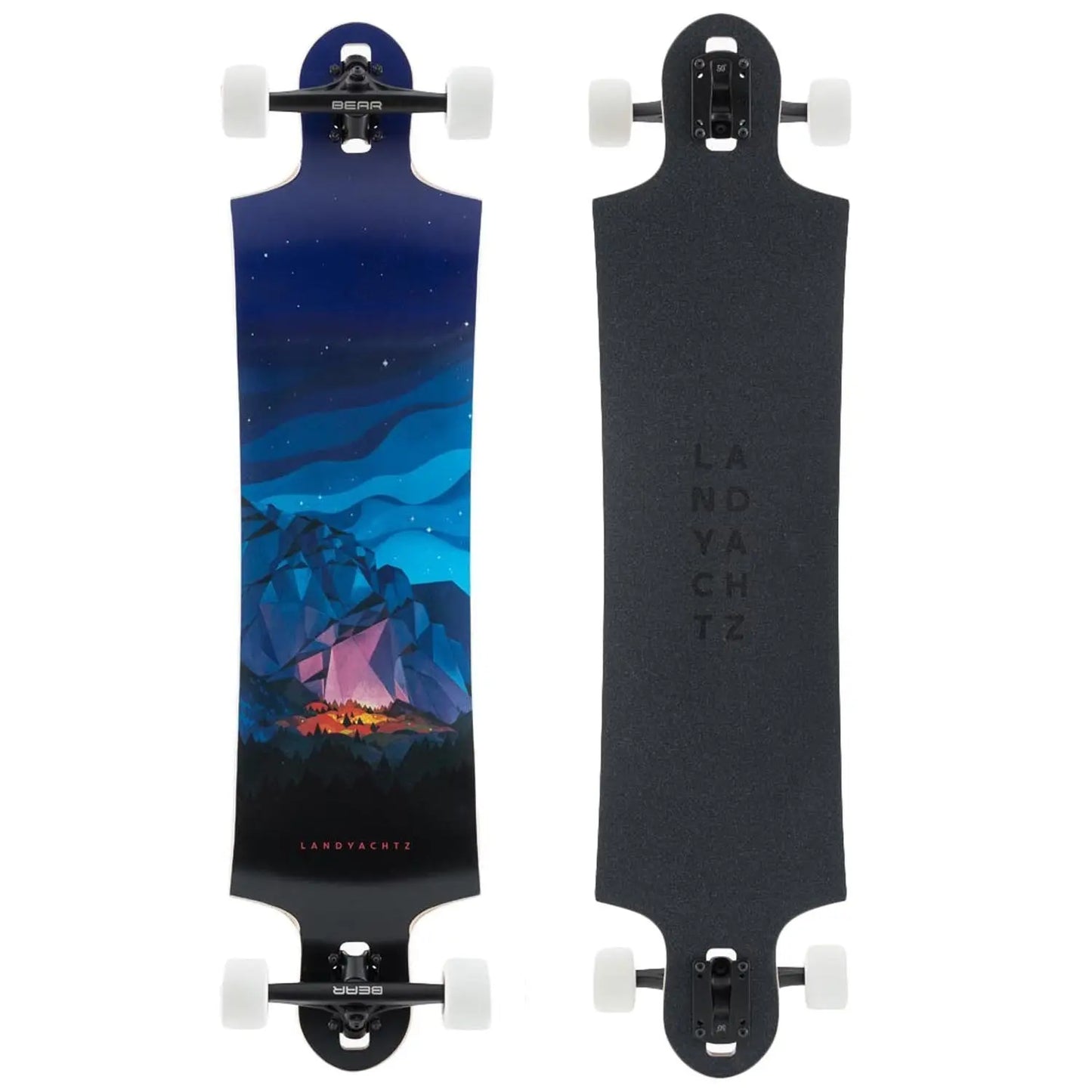 LANDYACHTZ SWITCHBLADE 40in CHIEF NIGHT LONGBOARD LANDYACHTZ