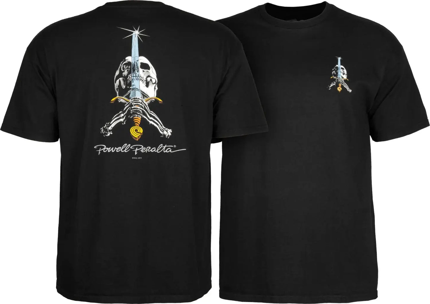 Powell Peralta Skull & Sword Tee - Black POWELL PERALTA