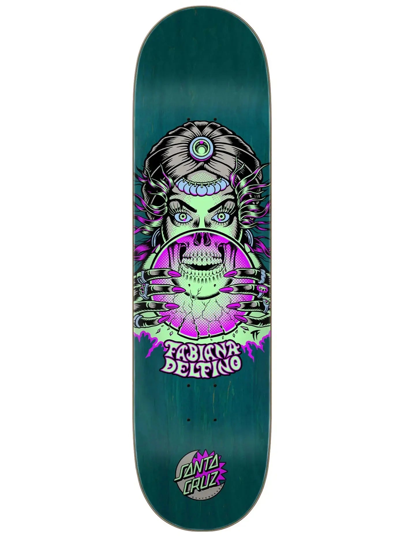 Santa Cruz Delfino Fortune Teller Glow 8.25 VX Deck SANTA CRUZ
