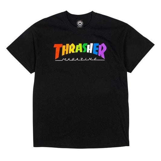 [THR-311520] THRASHER RAINBOW MAG TEE THRASHER