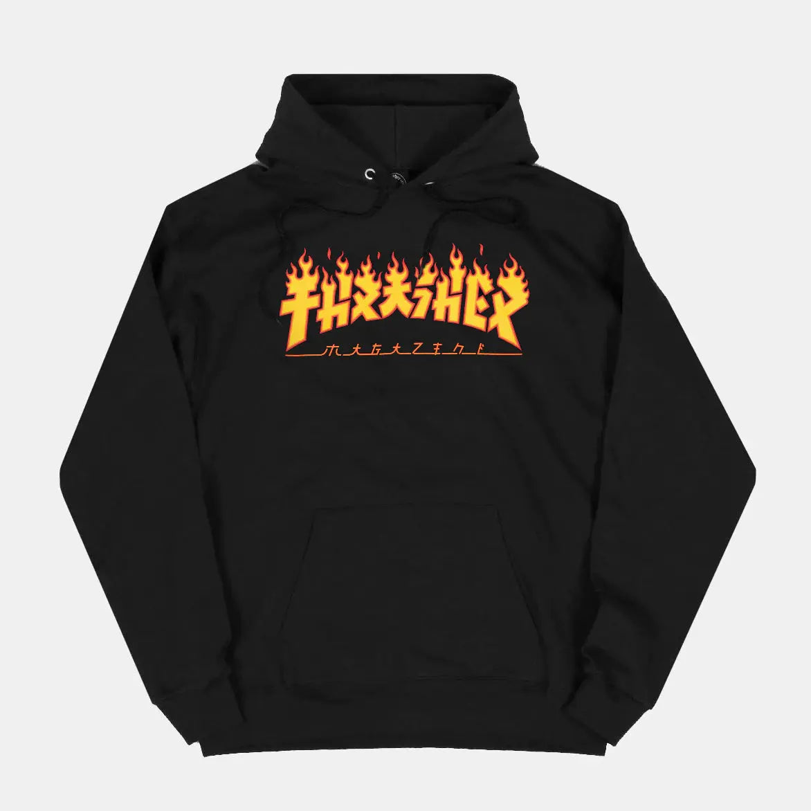 THRASHER GODZILLA FLAME SKATE HOODIE - BLACK THRASHER