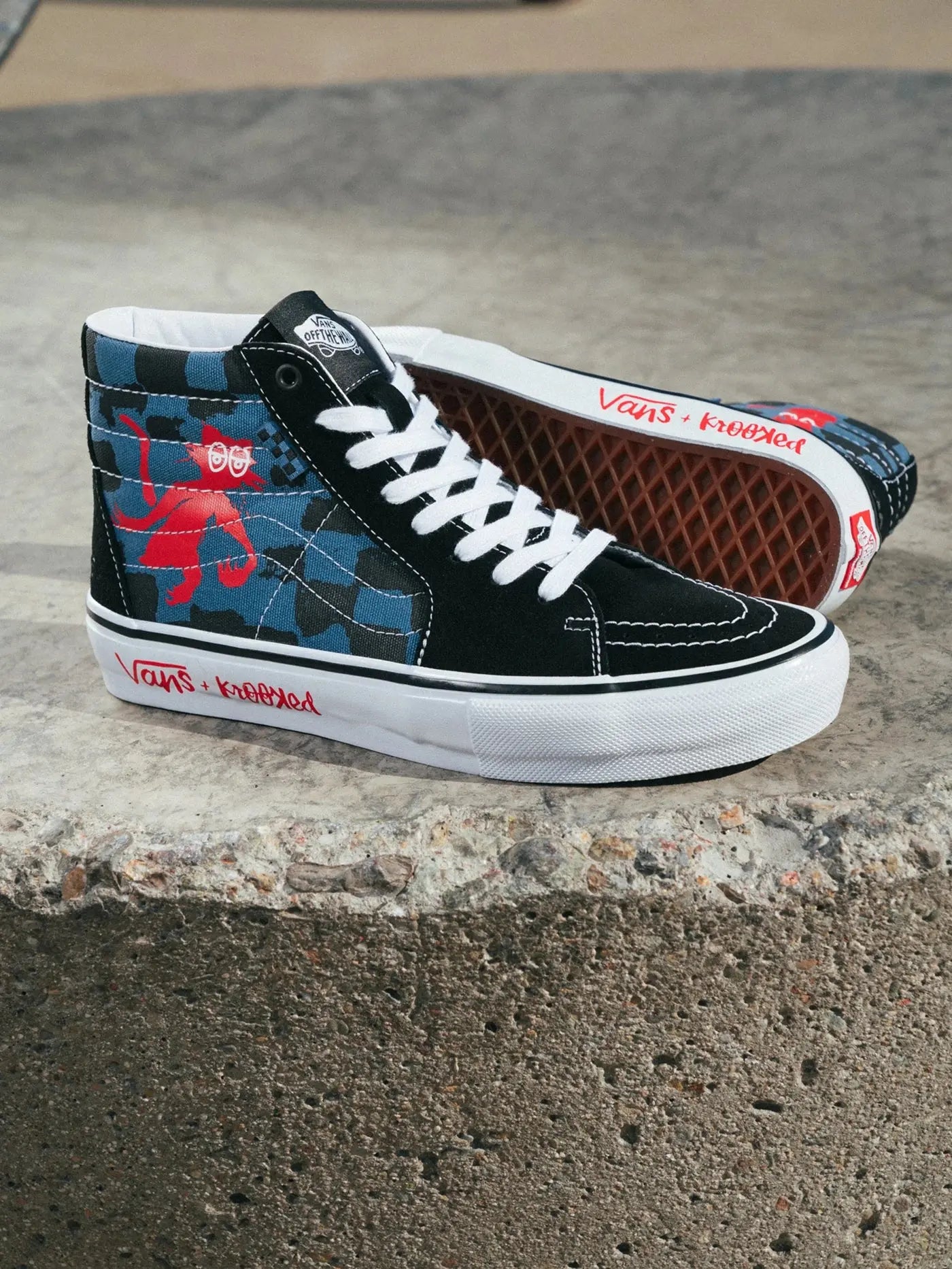 VANS SKATE SK8-HI X KROOKED SHOES VANS