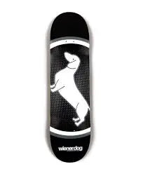 WIENER DOG 2005 BLACK 8.25 SKATE DECK WINER DOG