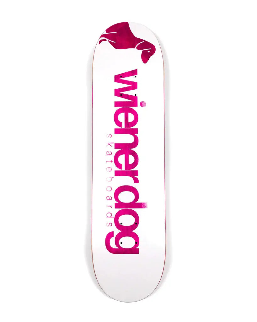 WIENER DOG SIMPLE PINK SKATE DECKS WIENER DOG