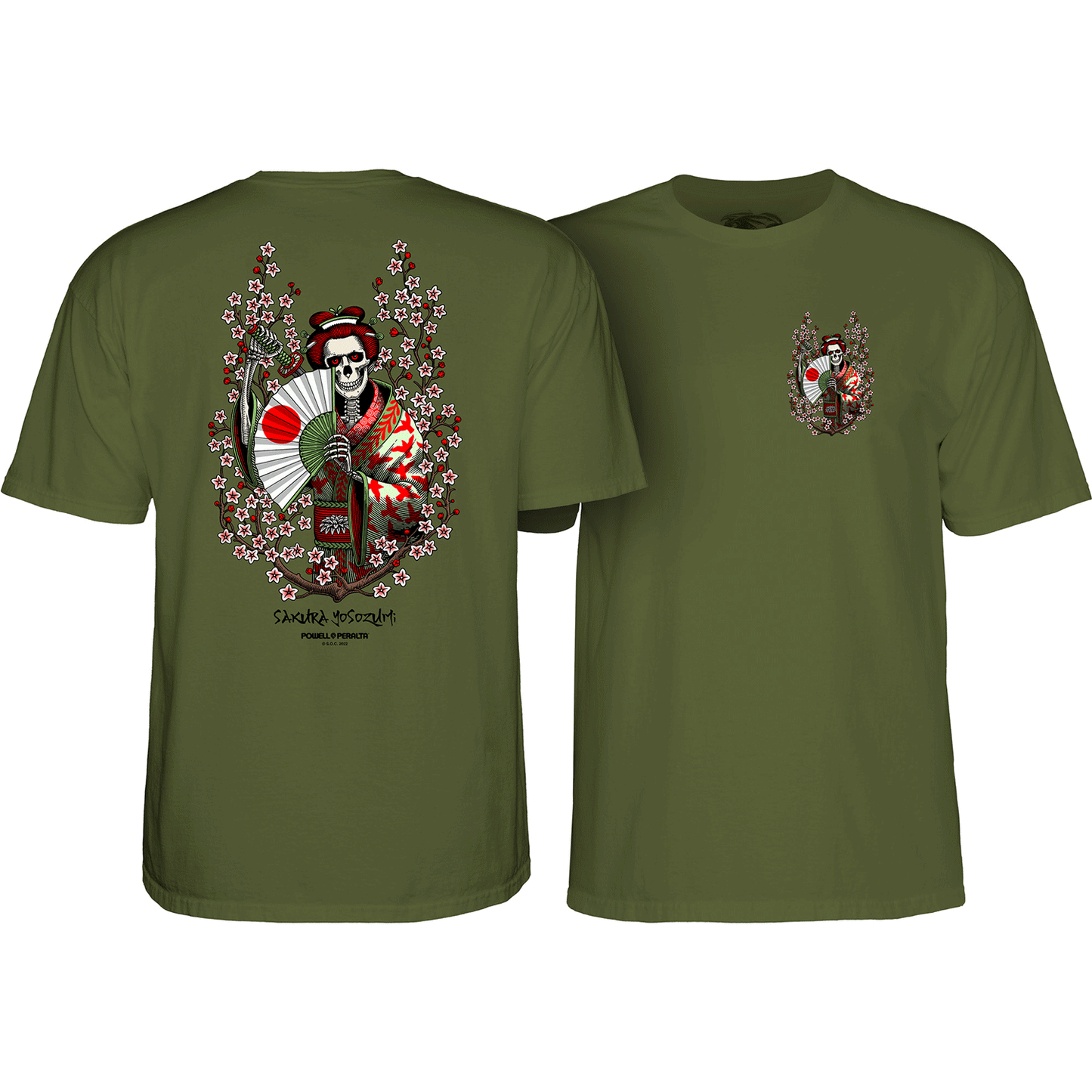 Powell Peralta Sakura Yosozumi Tee - Green