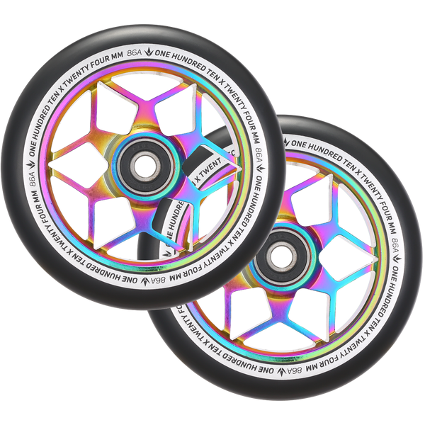 Envy Diamond 110mm Wheels - Oil Slick
