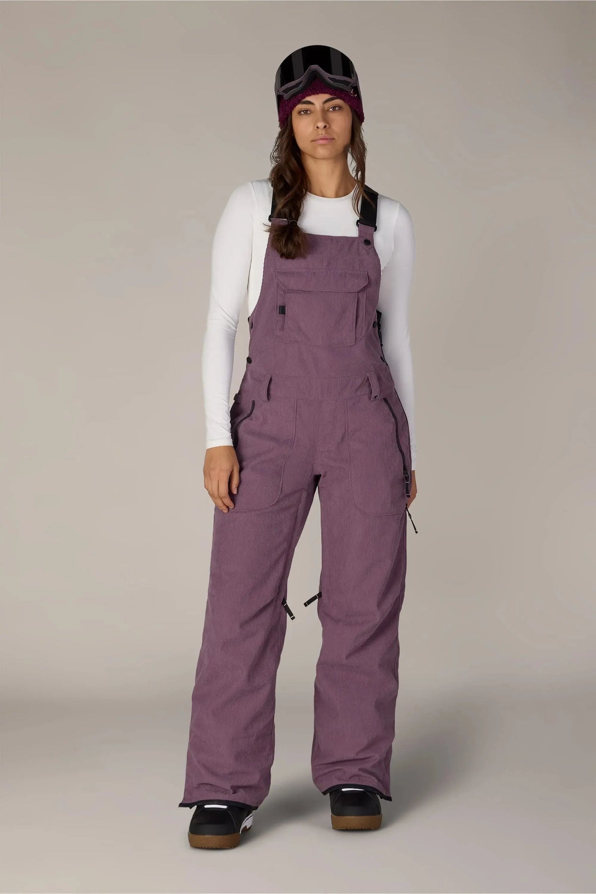 686 Black Magic Bib Snow Pants - Black Plum 686