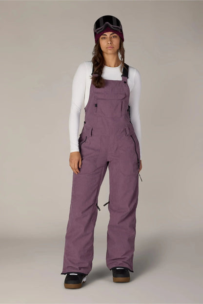 686 Black Magic Bib Snow Pants - Black Plum 686