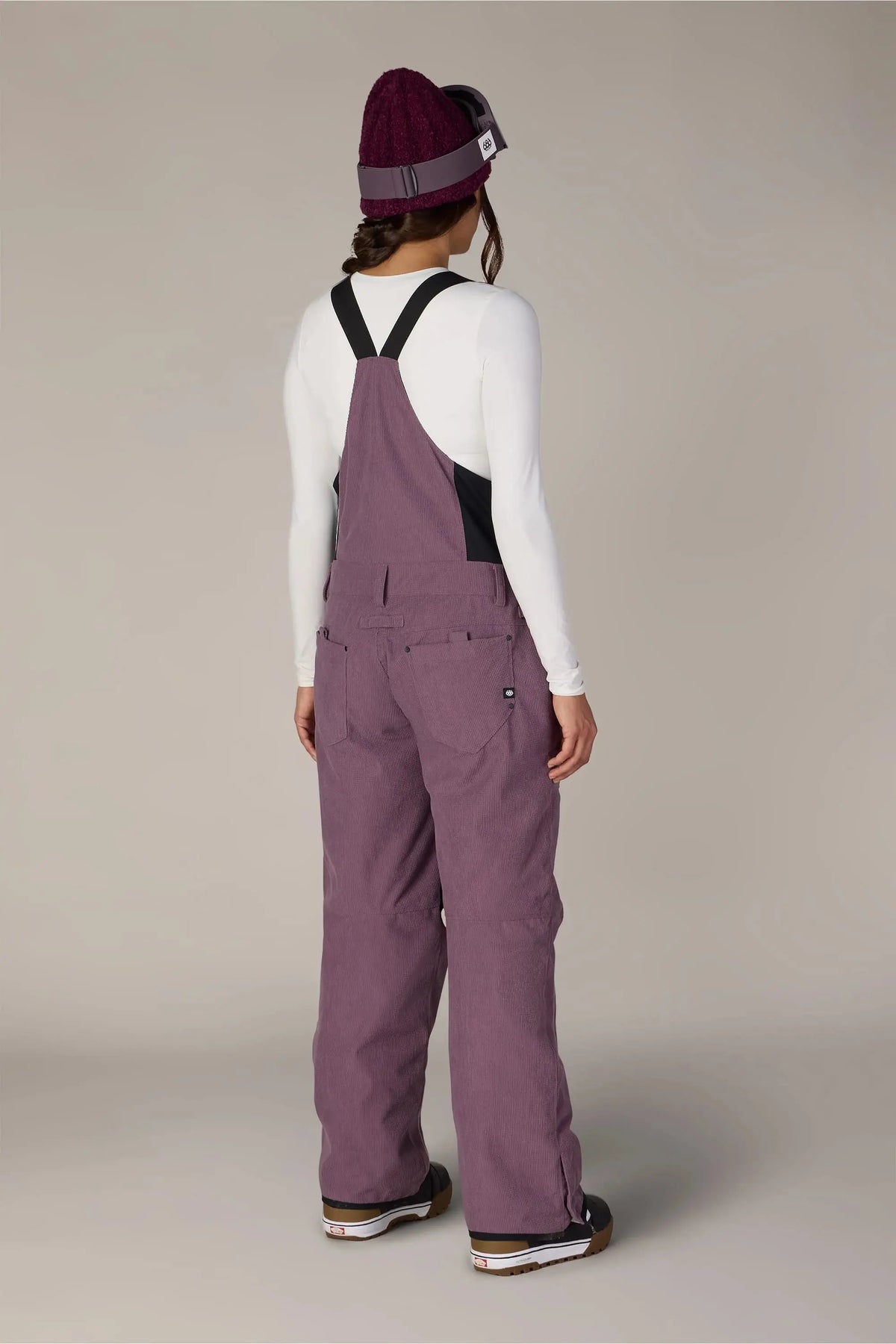 686 Black Magic Bib Snow Pants - Black Plum 686