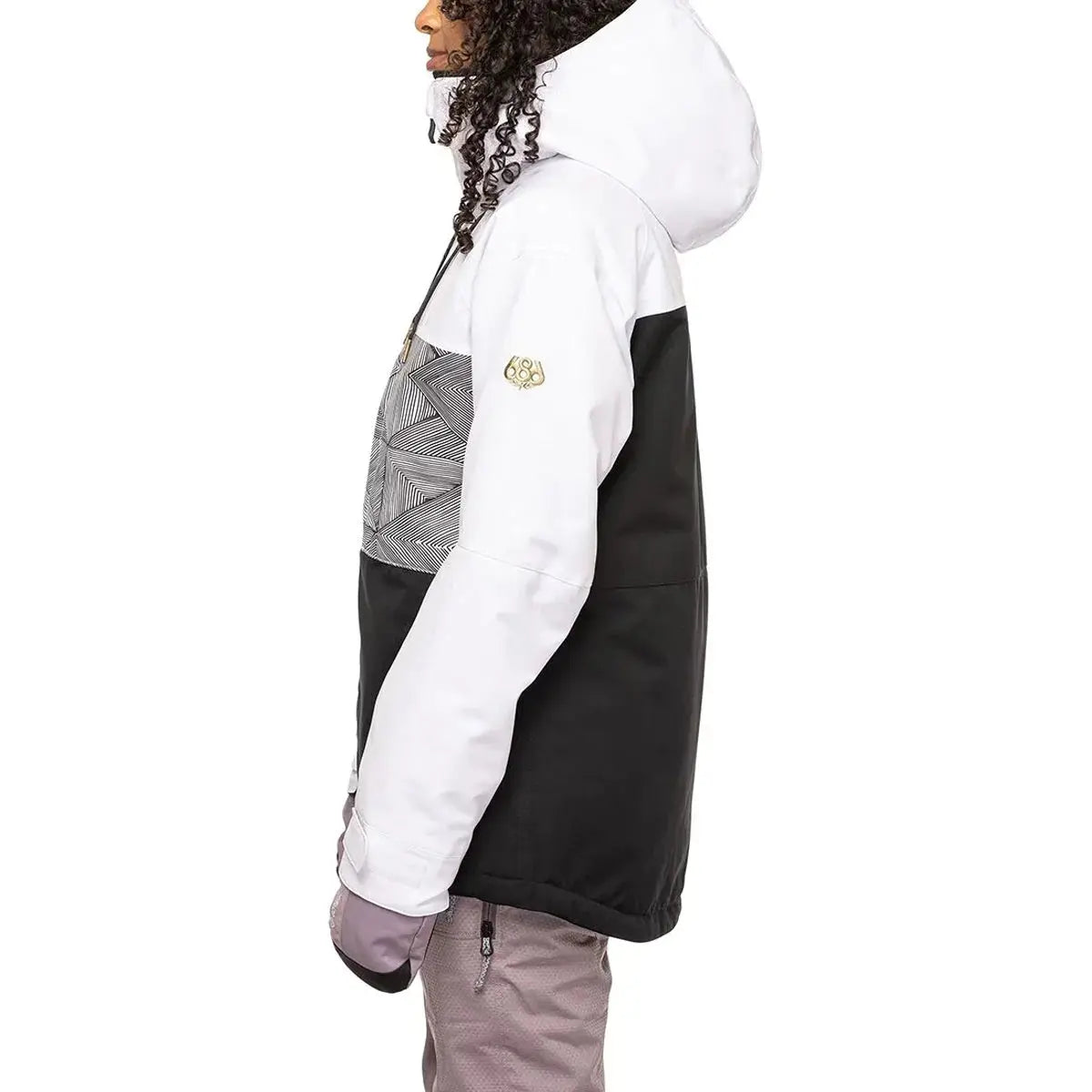 686 Girls Athena Jacket - White Geo 686