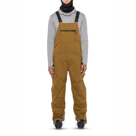 686 Hot Lap Bib Snow Pants - Caramel Ripstop 686