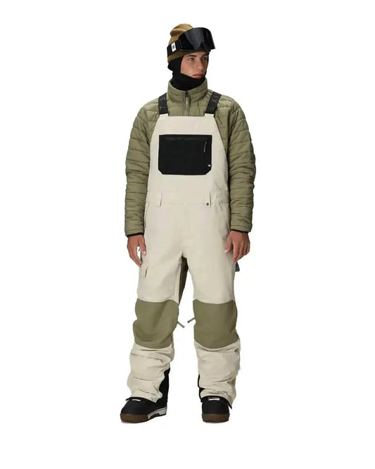 686 Hot Lap Bib Snow Pants - Limestone 686