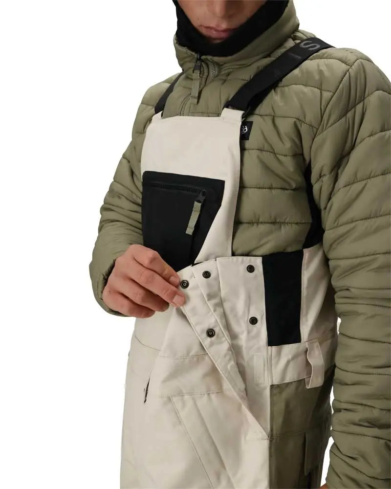686 Hot Lap Bib Snow Pants - Limestone 686