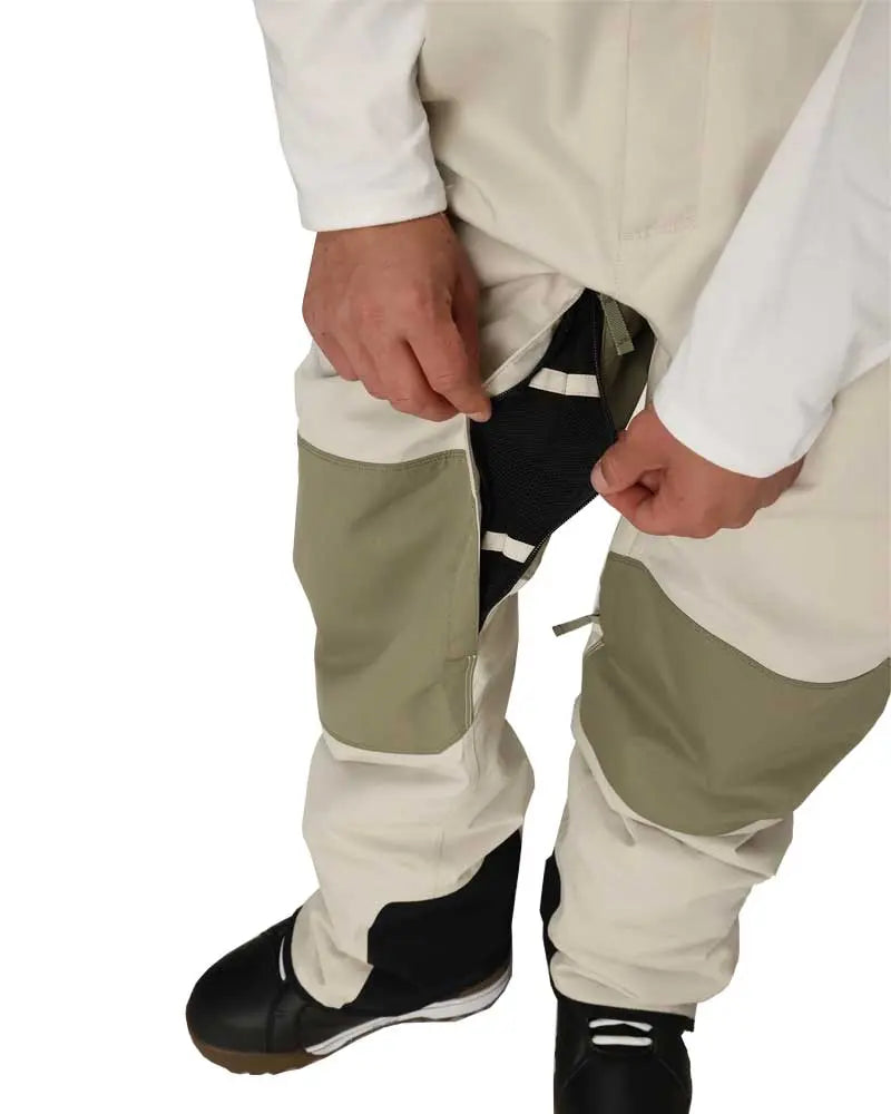 686 Hot Lap Bib Snow Pants - Limestone 686