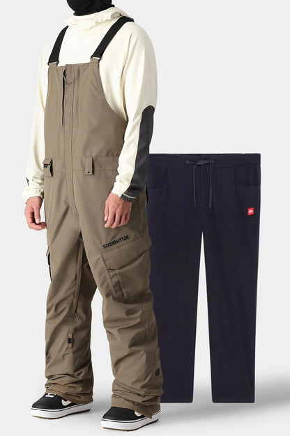 686 Smarty 3-In-1 Cargo Bib Snow Pants - Tobacco 686