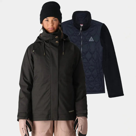 686 Smarty Spellbound Jacket - Black Herringbone 686