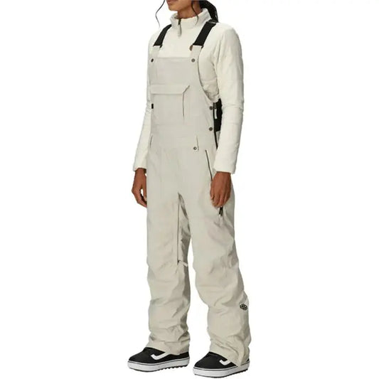 686 Women's Black Magic Bib Snow Pants - Limestone 686