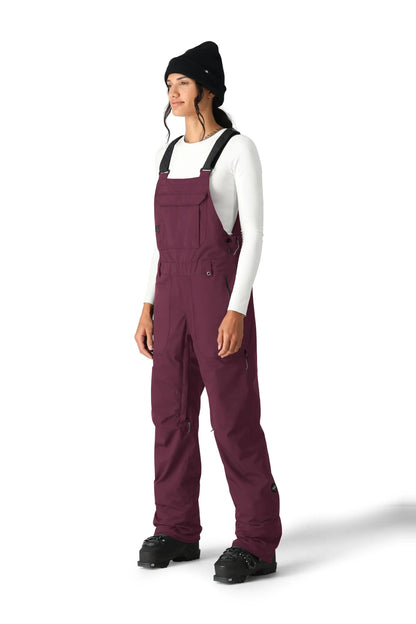 686 Women's Black Magic Insulated Bib Snow Pants - Sassafras Geo Jacquard 686