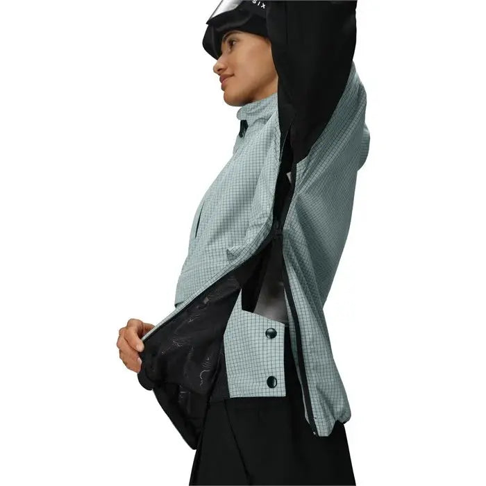 686 Women's Outline Anorak Jacket - Dusty Mrine Grid 686
