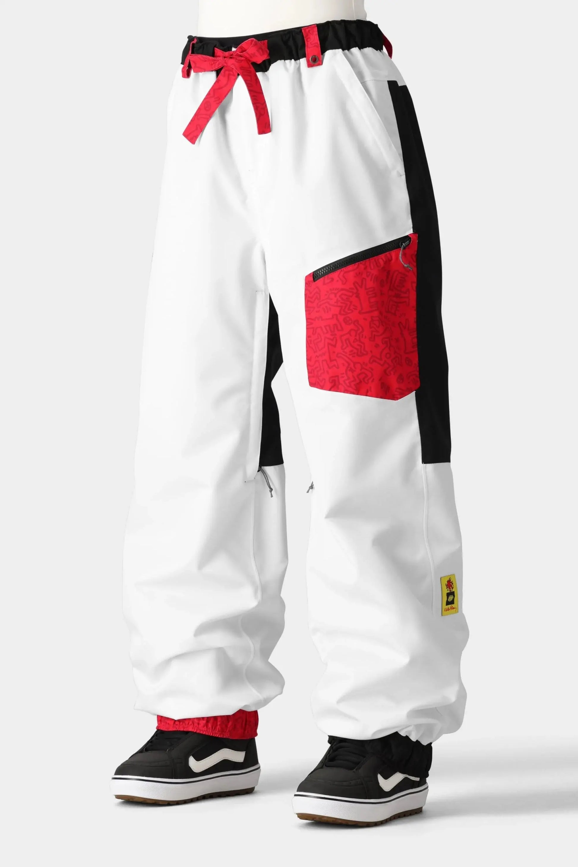 686 Women's Outline Snow Pants - Keith Haring White 686