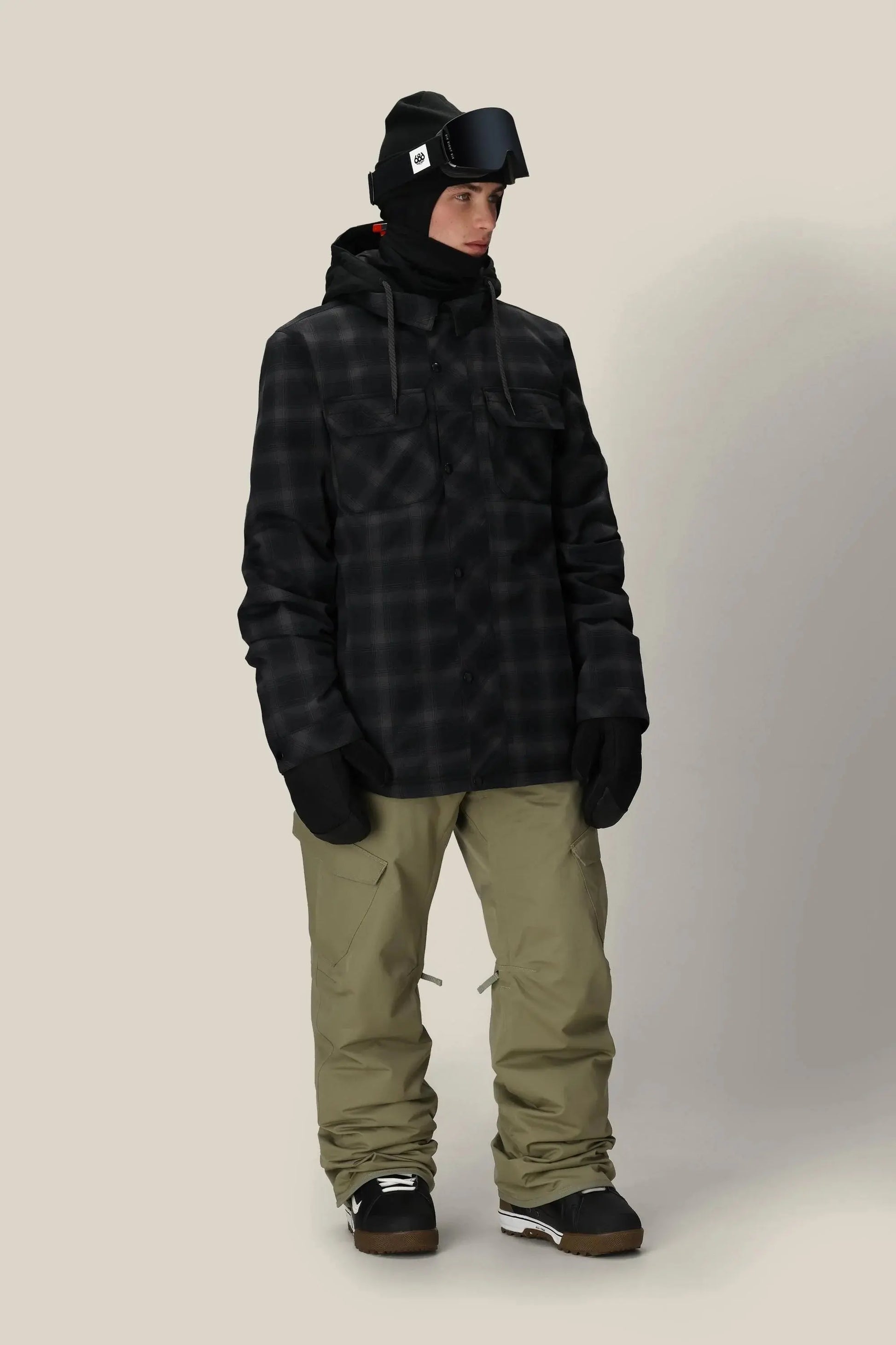 686 Woodland Jacket - Black Plaid 686