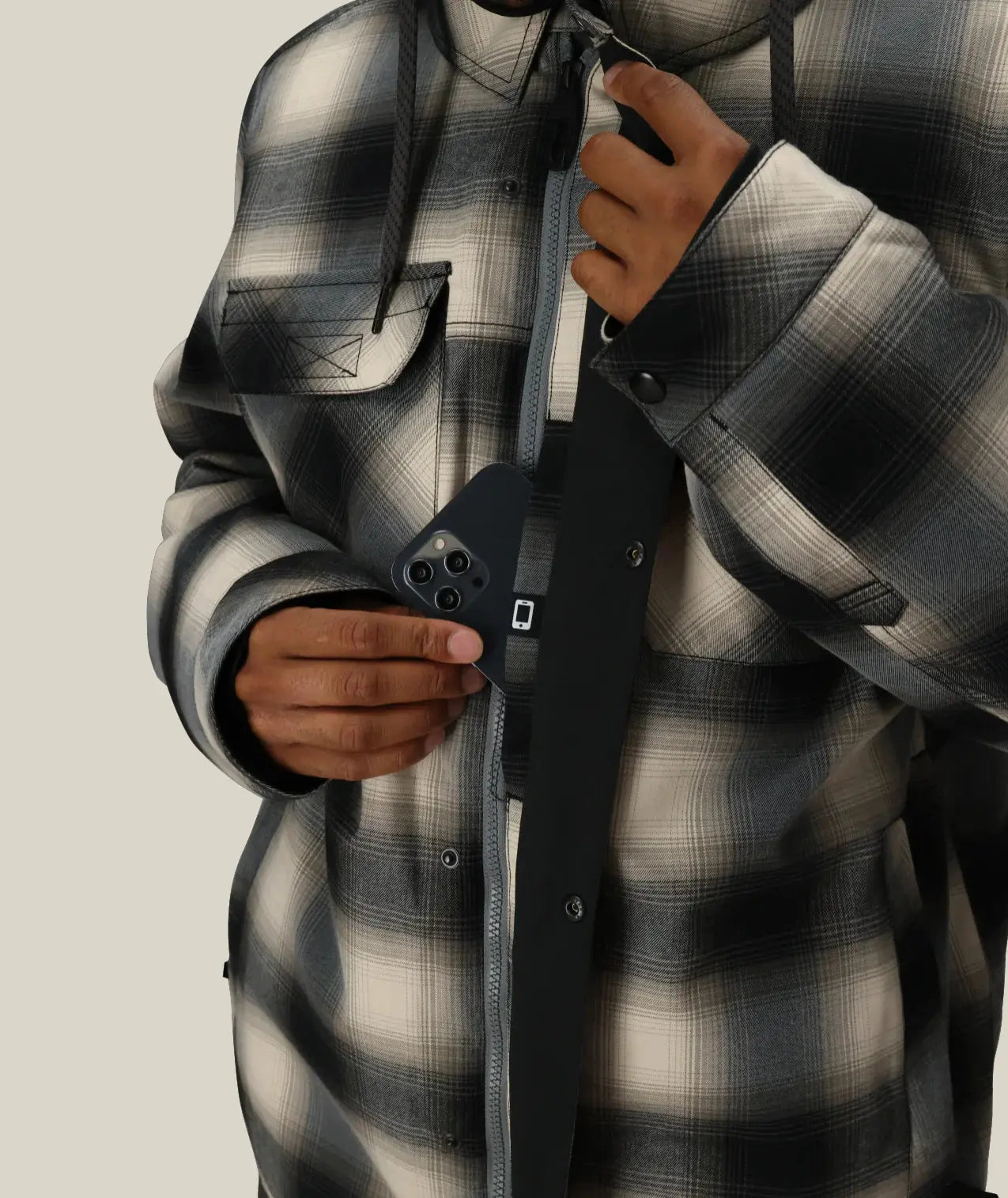 686 Woodland Jacket - Limestone Plaid 686