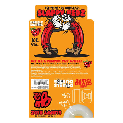 OJ Ace Pelka Slappy Redz Double Duro 58mm 101A/95A Wheels OJS