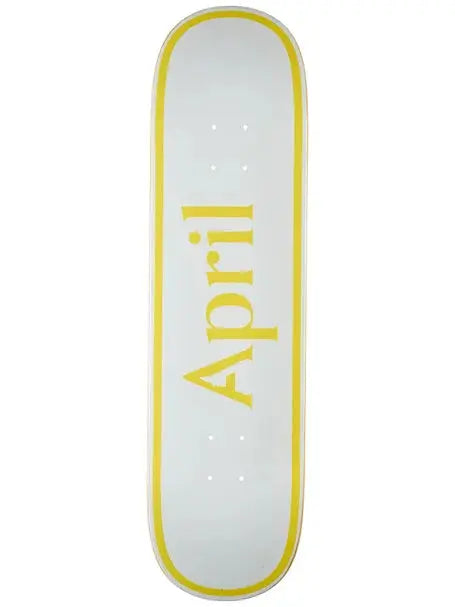 April Twin OG Yellow White 8.25 Deck April