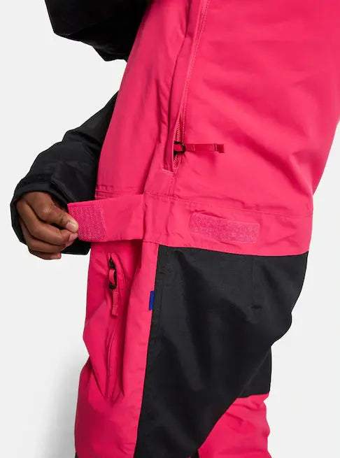 Kids' Burton 2L One Piece Snowsuit- Black/Azalea Pink burton