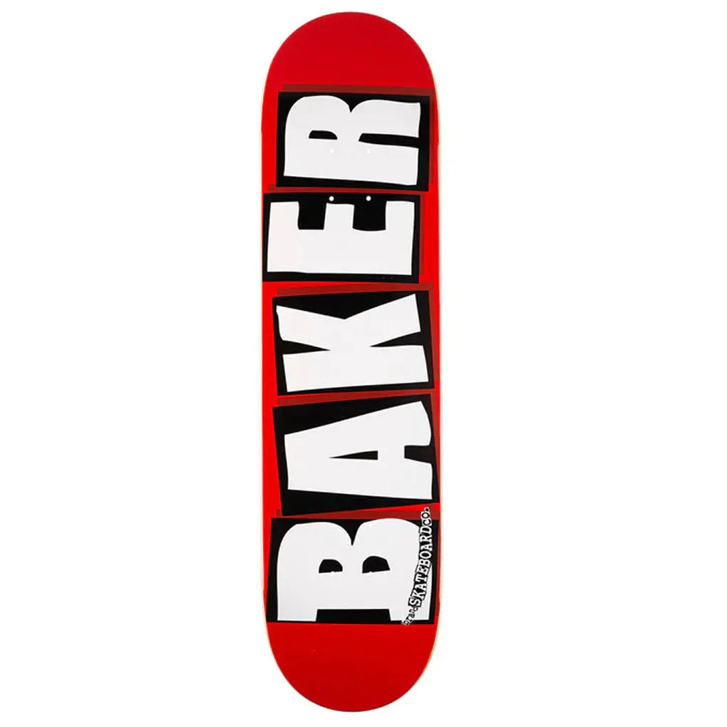 Baker Brand Logo 8.0 Deck - White BAKER