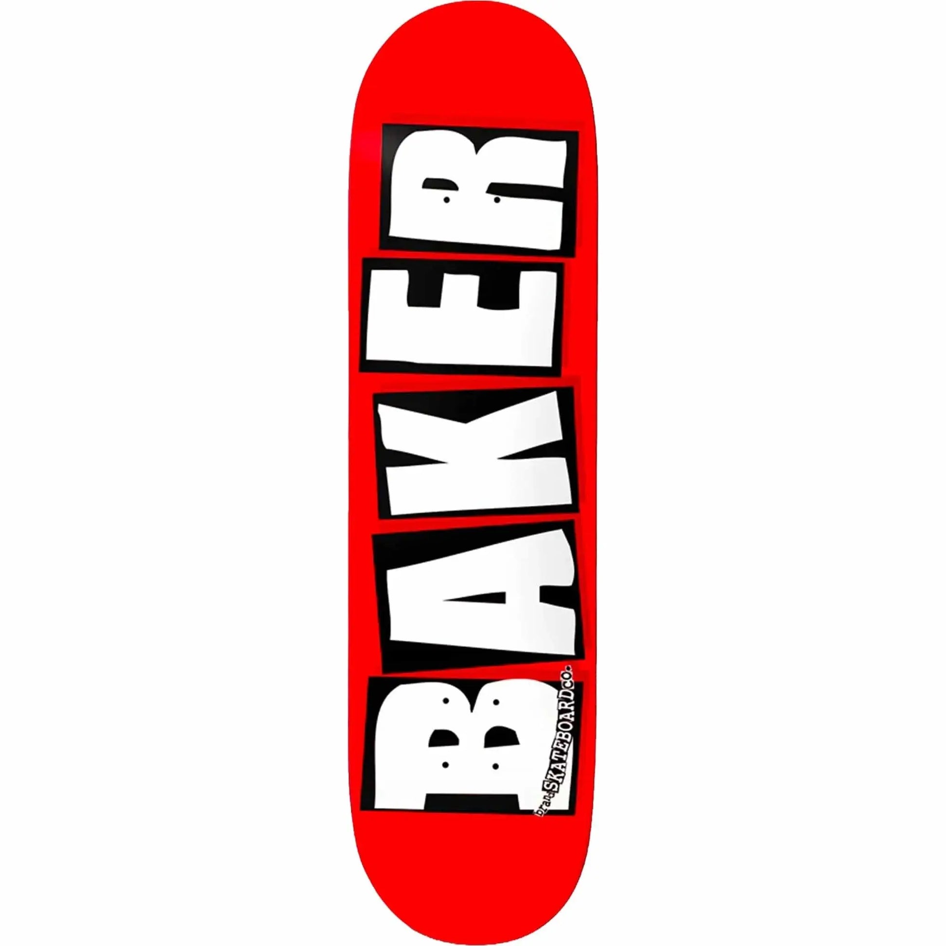 Baker Logo White 8.5 Deck BAKER
