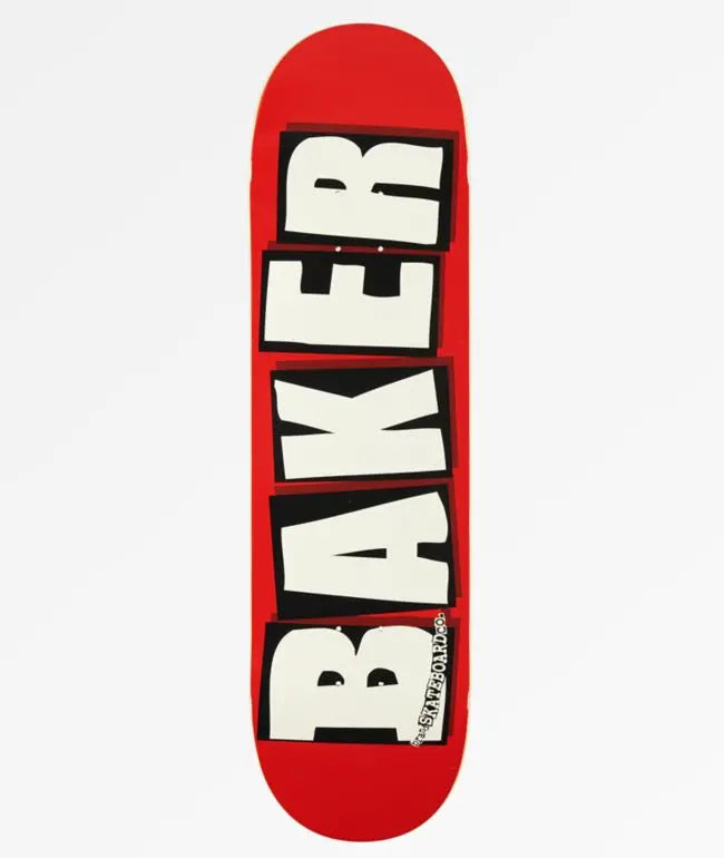 Baker White Logo Skate Deck BAKER