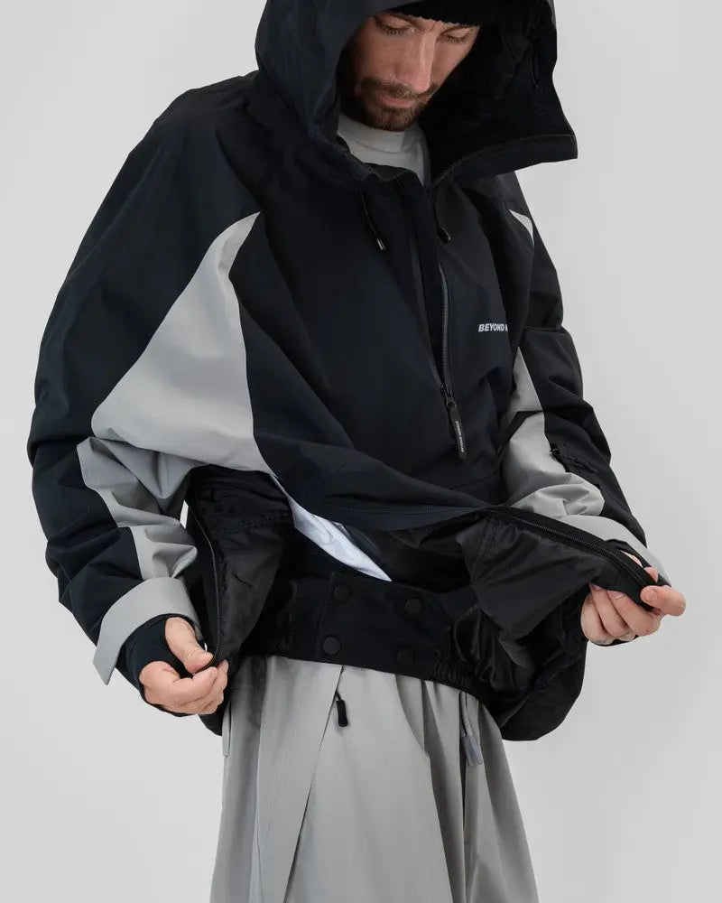 Beyond Medals Retro Anorak 2L Jacket - Black Beyond Medals