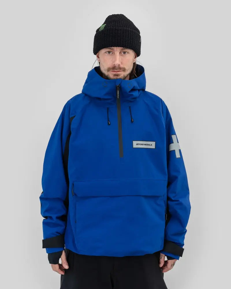 Beyond Medals Retro Anorak 2L Jacket - Blue Beyond Medals