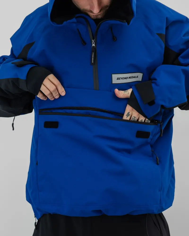 Beyond Medals Retro Anorak 2L Jacket - Blue Beyond Medals