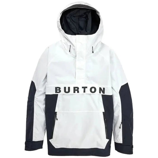 Burton Frostner Anorak Jacket - White/Black BURTON