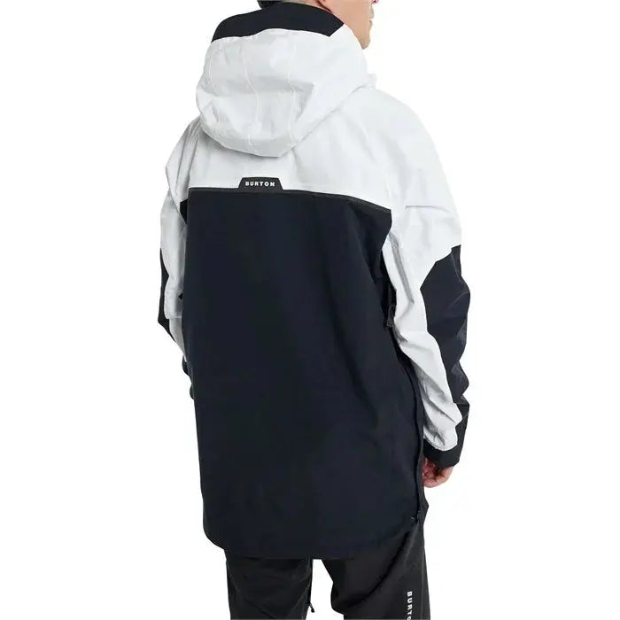 Burton Frostner Anorak Jacket - White/Black BURTON