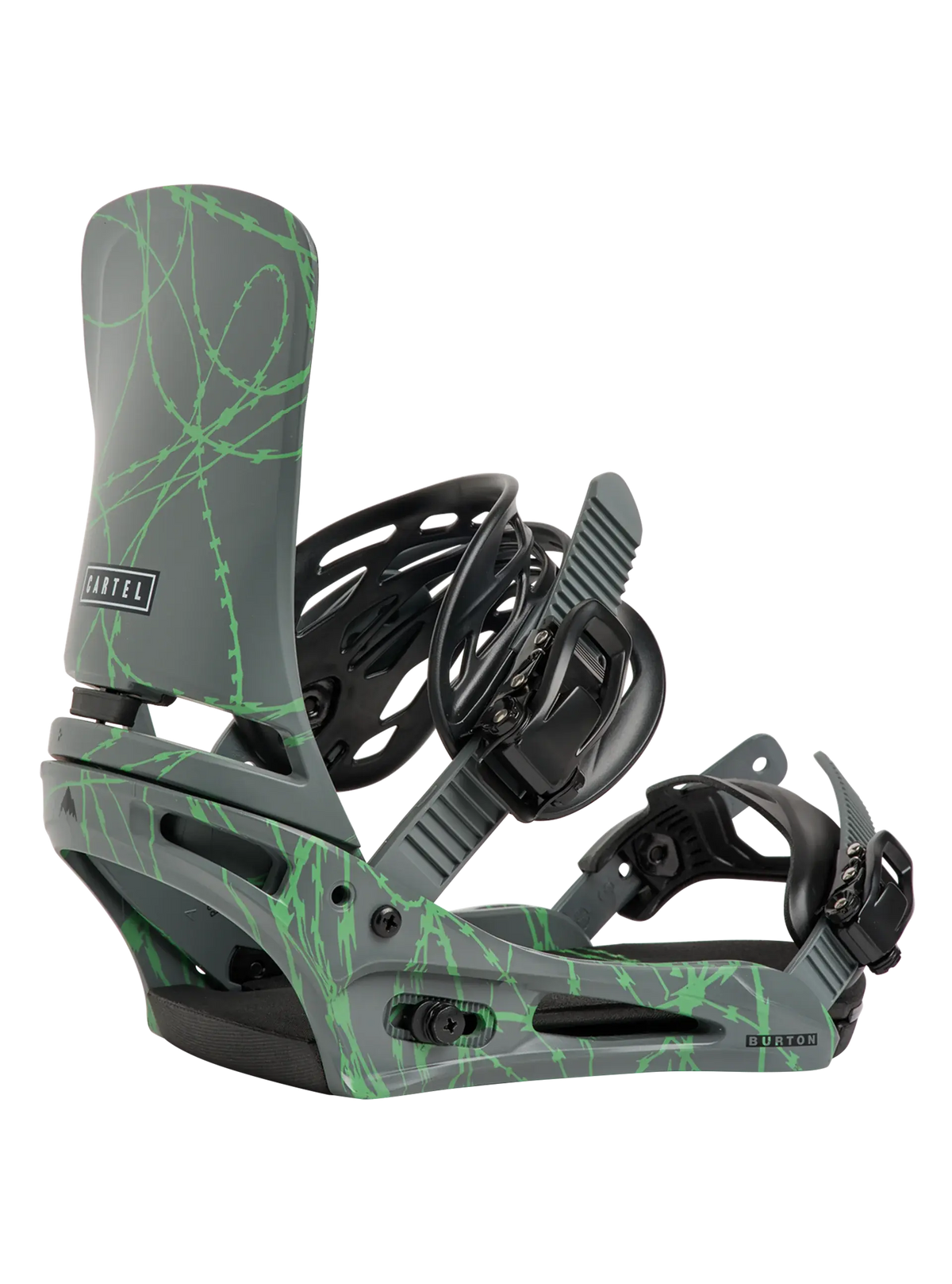 Burton Cartel Bindings - Gray/Green 2027 BURTON