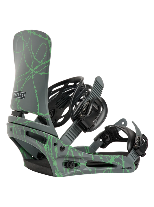 Burton Cartel Bindings - Gray/Green 2027 BURTON