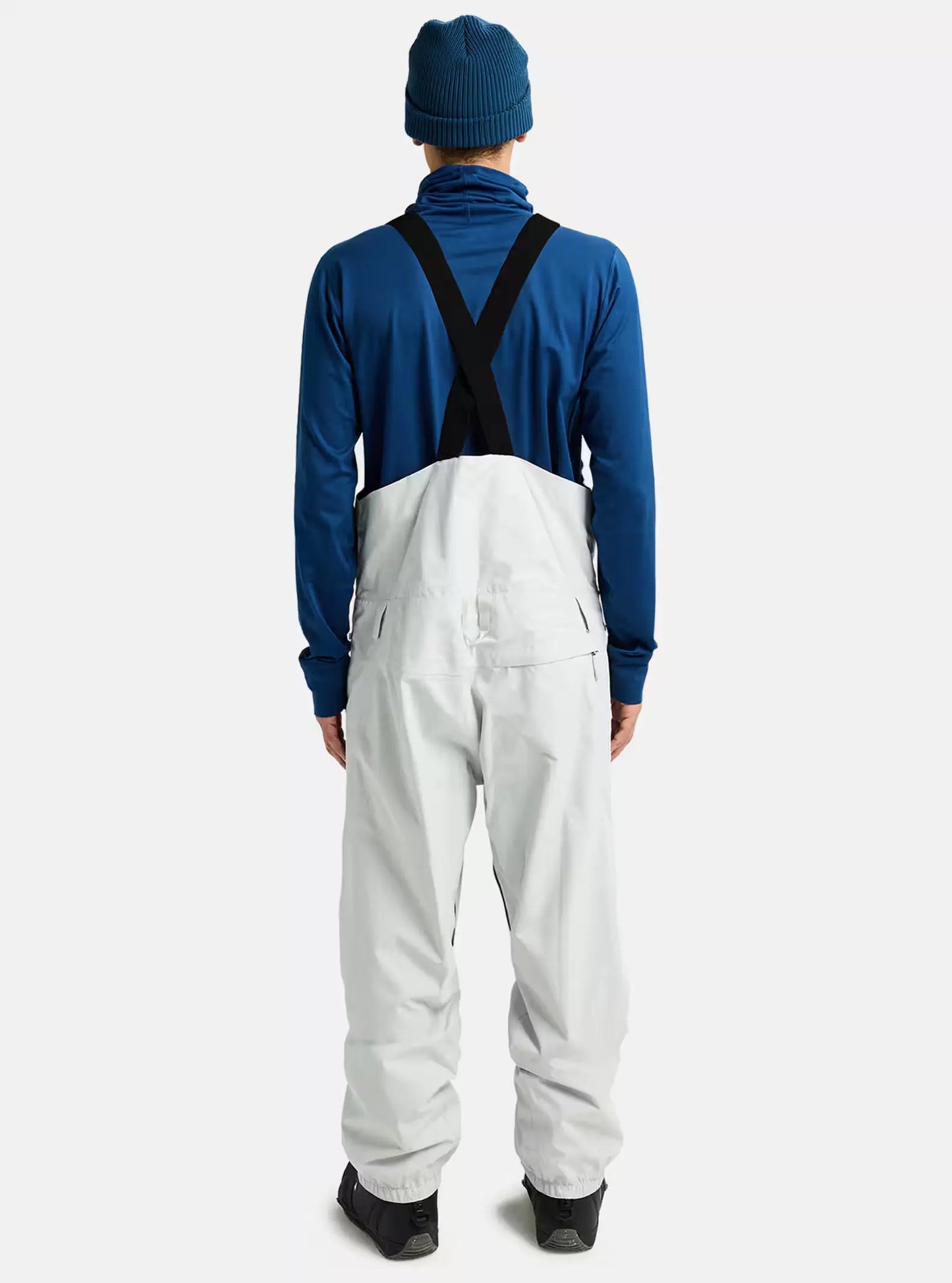 Burton Men's Reverse Relax Bib Snow Pants- Gray Cloud BURTON