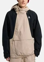 Burton Reserve Relax Anorak Jacket - Summit Taupe/Black BURTON