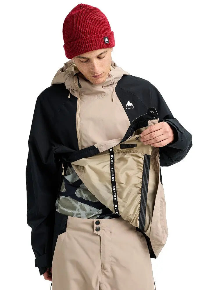 Burton Reserve Relax Anorak Jacket - Summit Taupe/Black BURTON