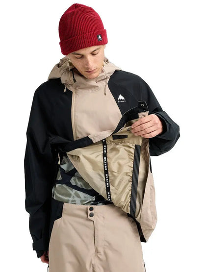 Burton Reserve Relax Anorak Jacket - Summit Taupe/Black BURTON