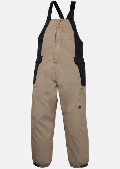 Burton Reverse Relax Bib Snow Pants - Summit Taupe/Black BURTON