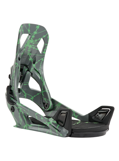 Burton Step On Bindings - Gray/Green 2027 BURTON